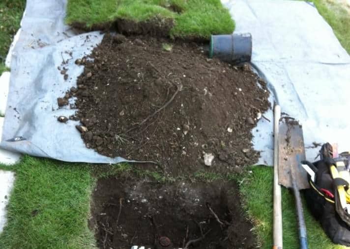 Sprinkler Irrigation Valve Repair during the repair.
